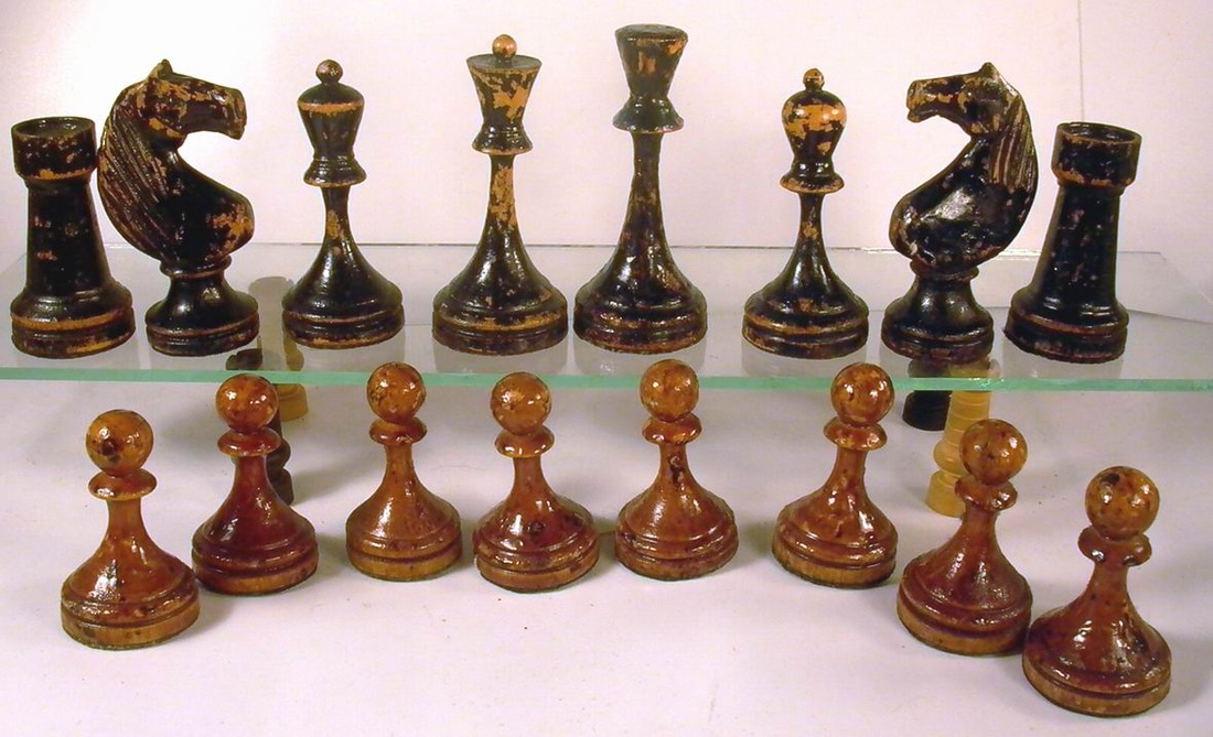 ☭ Rare Soviet USSR russian Game Old chess board world champions autographs 
