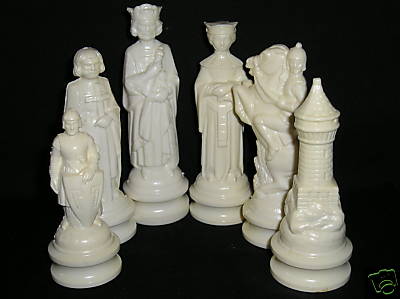 Rook Tan Plastic Chess Piece Replacement  3" ANRI RENAISSANCE Vintage 